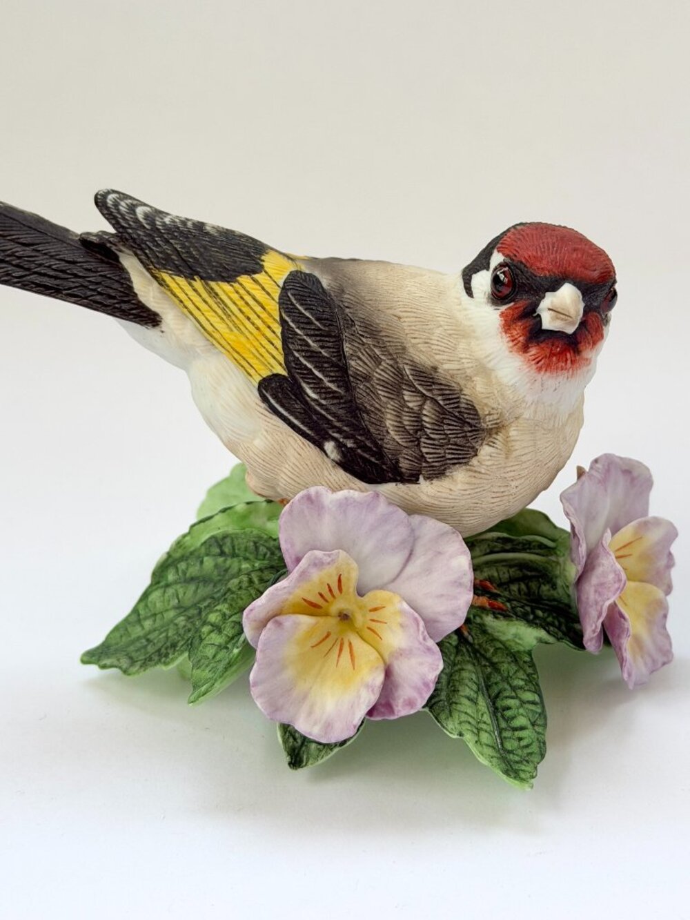 Vintage Lenox European Goldfinch Porcelain Bird Figurine